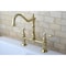 Kingston Brass KS1172TAL Tudor Bridge Kitchen Faucet, Polished Brass KS1172TAL - alternate 2